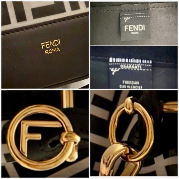 👑✅PRICE FIRM✅ AUTHENTIC FENDI  PVC Mon Tresor Small Bucket Bag - Picture 10 of 16